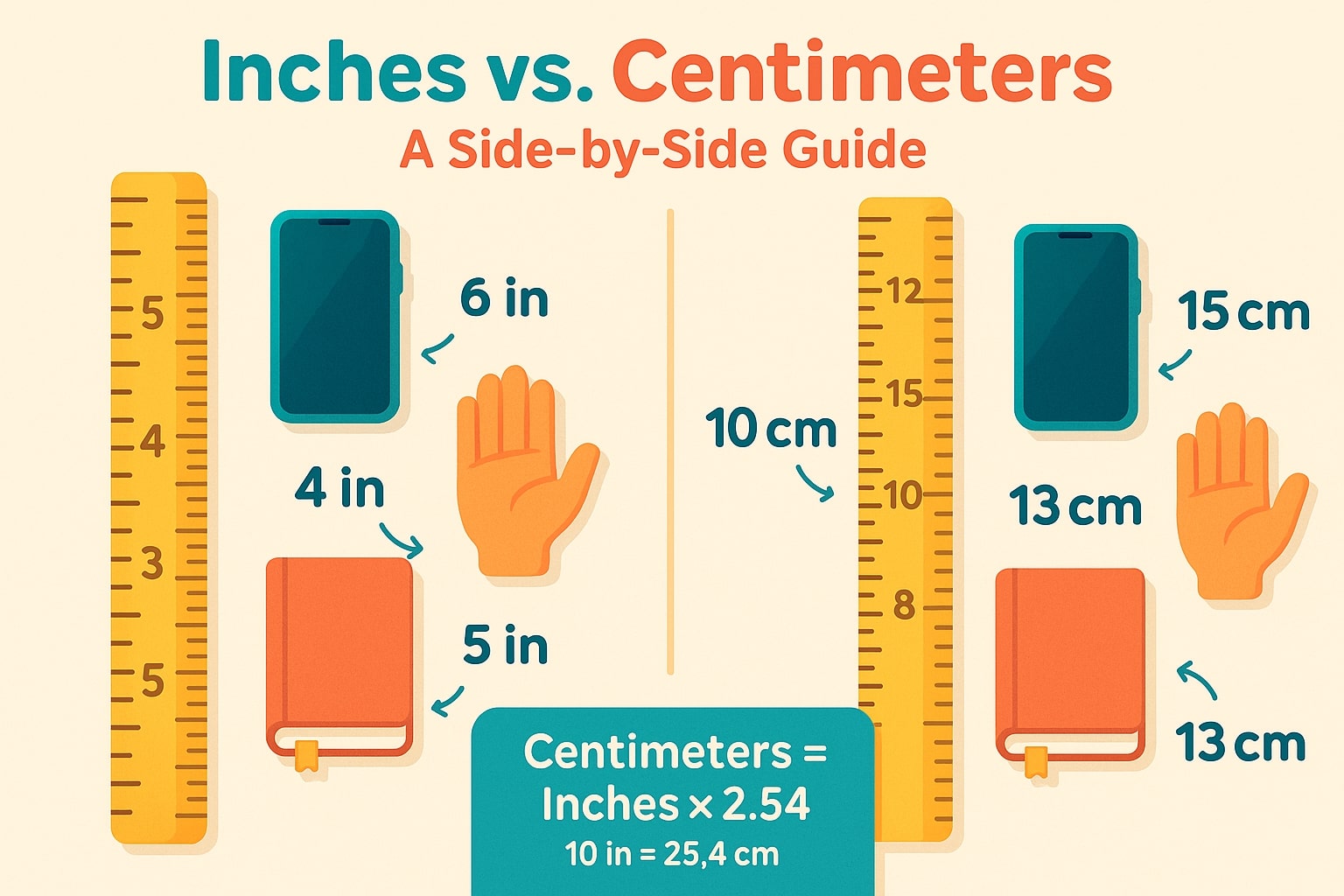 Inches to Centimeters 1