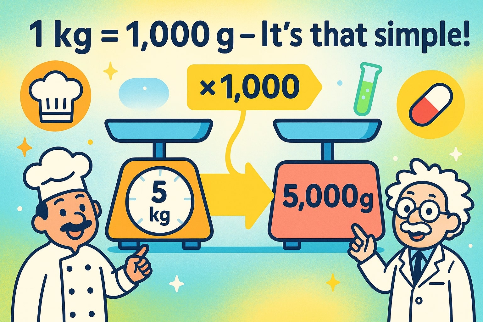 Kilograms to Grams Converter
