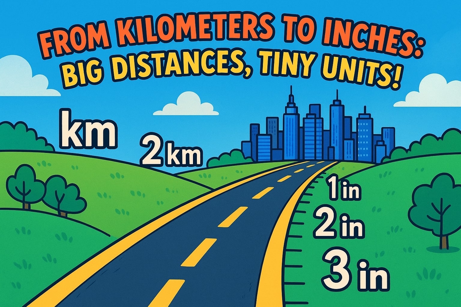 Kilometers to Inches Converter 1