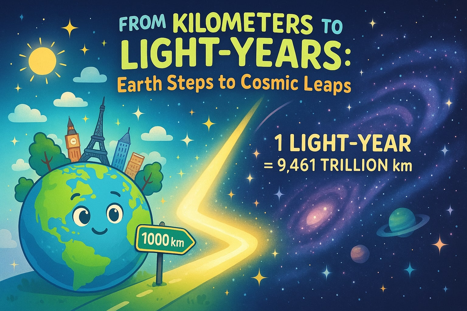 Kilometers to Light-Years Converter 1