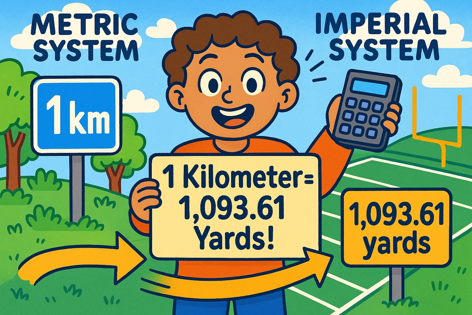 Kilometers to Yards Converter 1