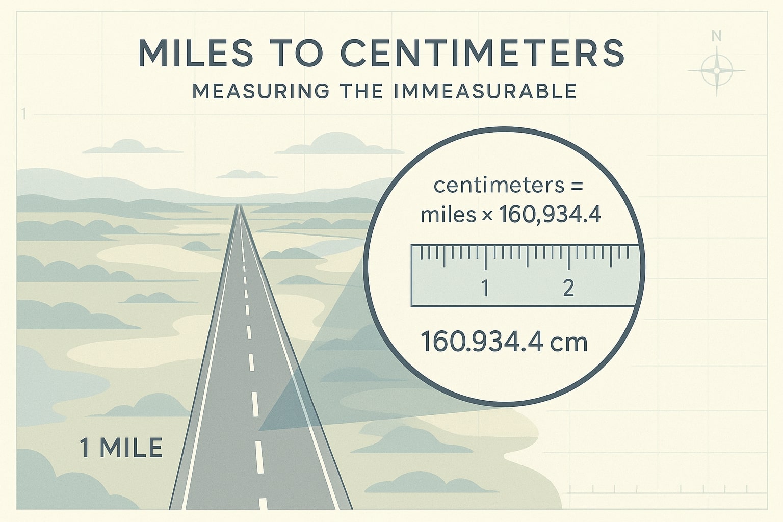 Miles to Centimeters 1