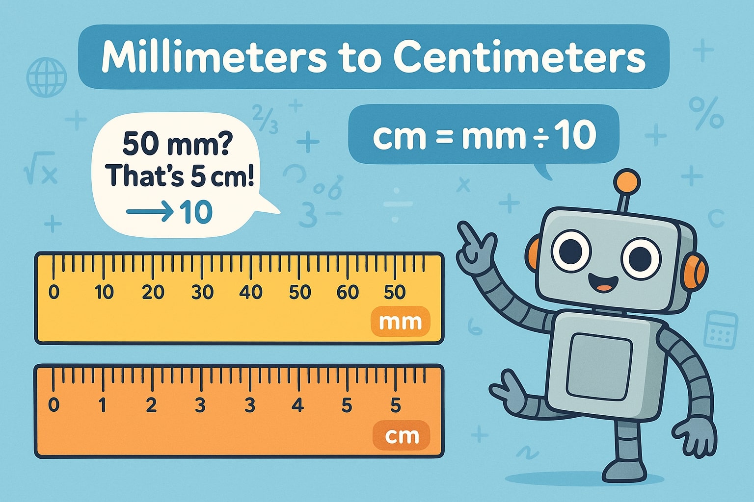 Millimeters to Centimeters 1