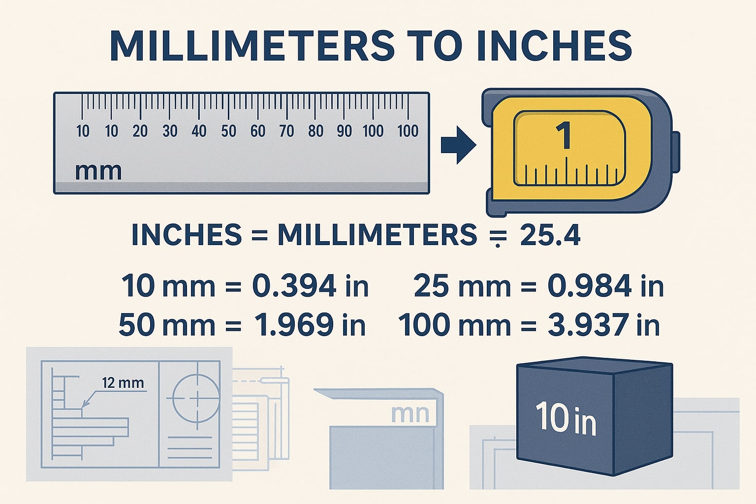 Millimeters to Inches 1