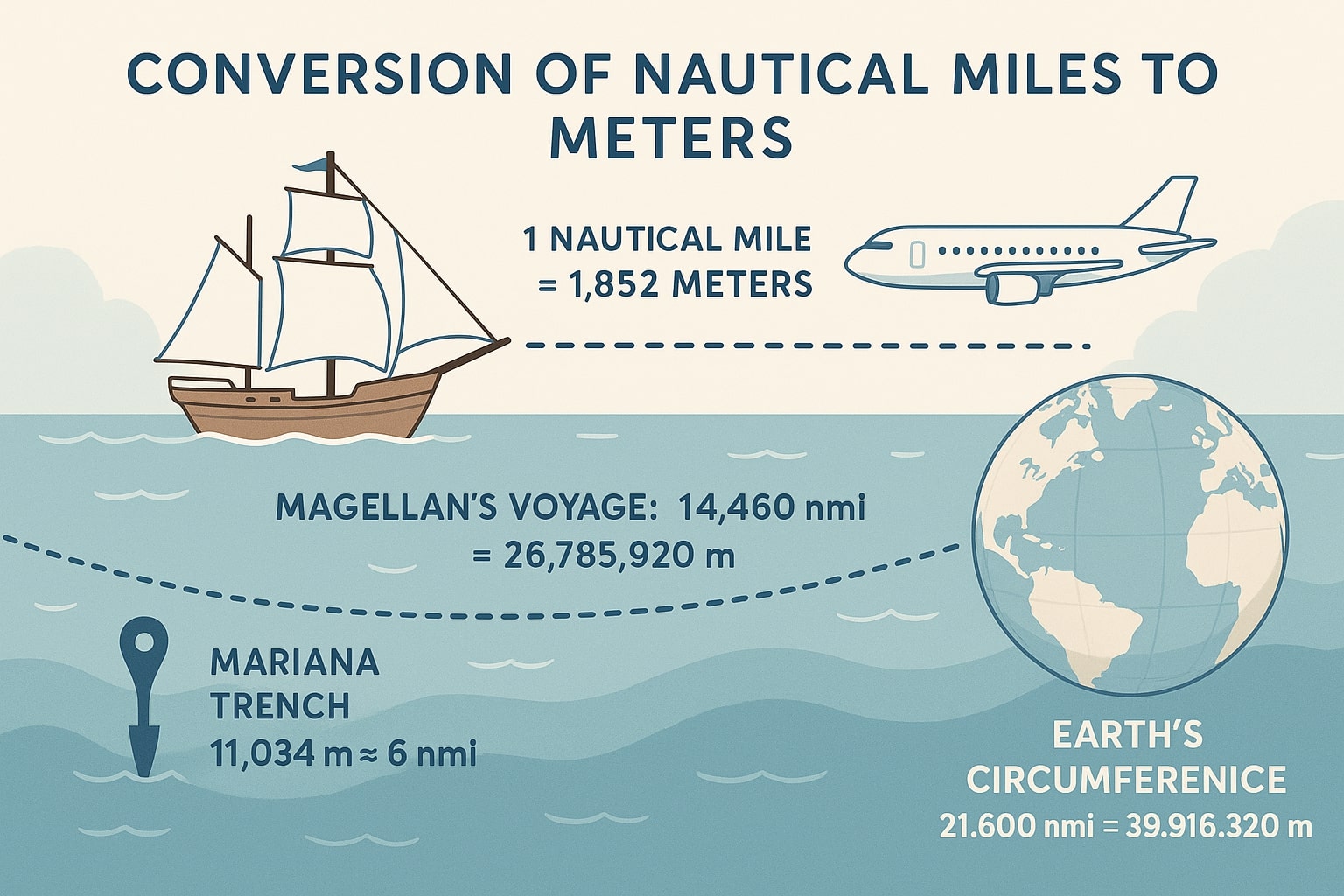 Nautical miles to Meters 1