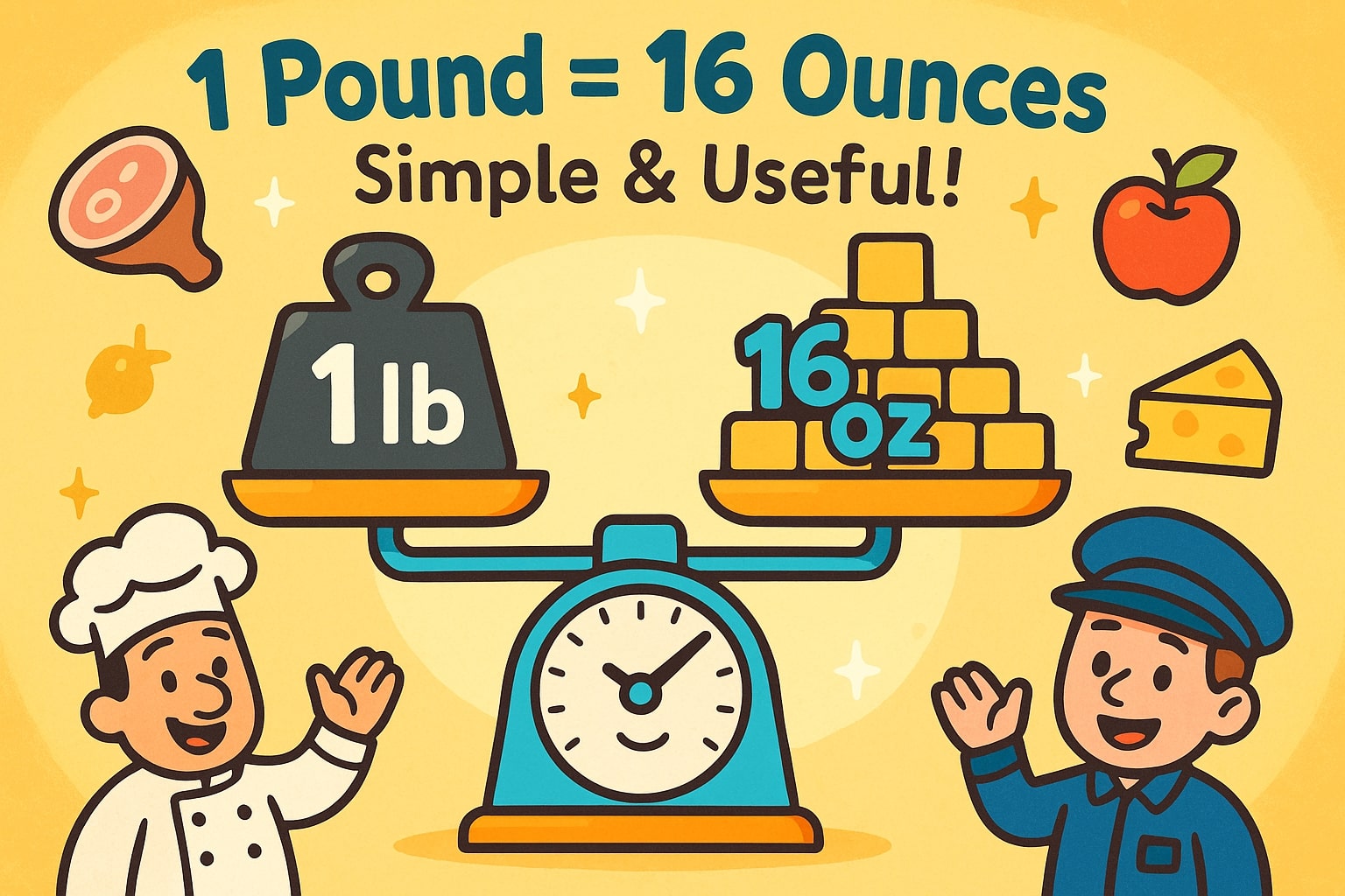 Pounds to Ounces Converter