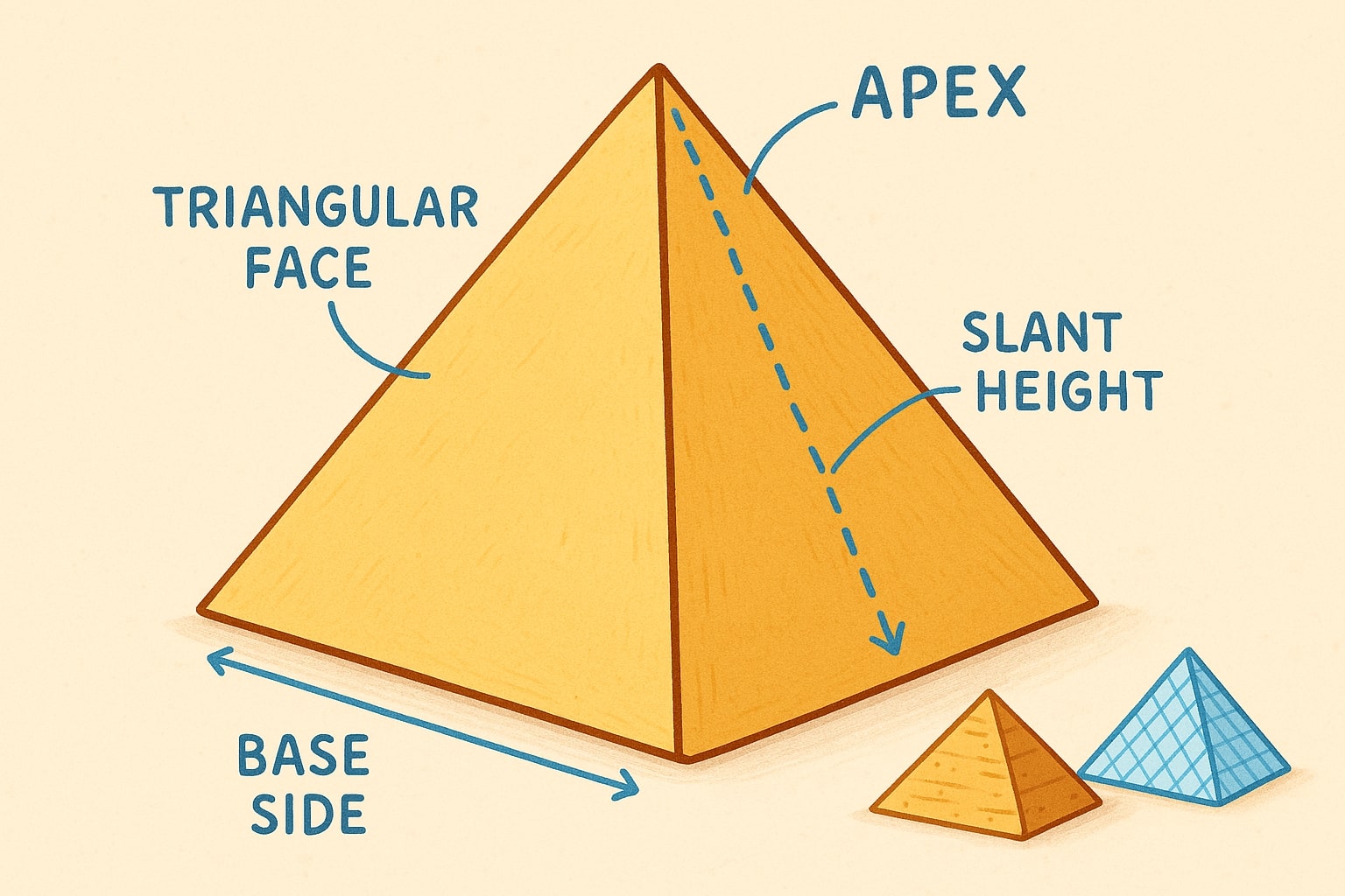 Demonstrates how the surface area of square pyramid calculator calculator works with input fields and instant results that help users solve problems with ease.