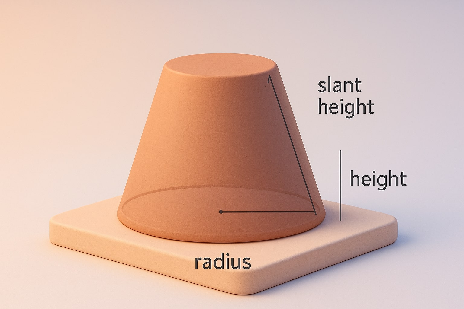 Truncated Cone Volume Calculator