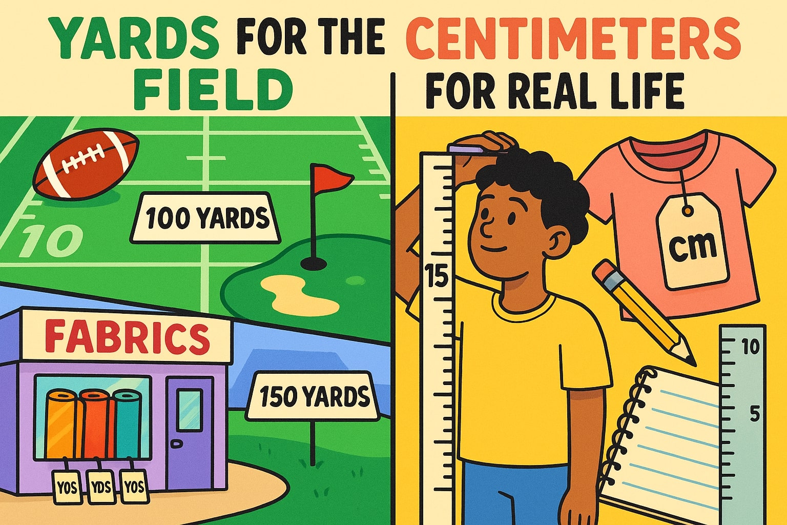 Yards to Centimeters 2