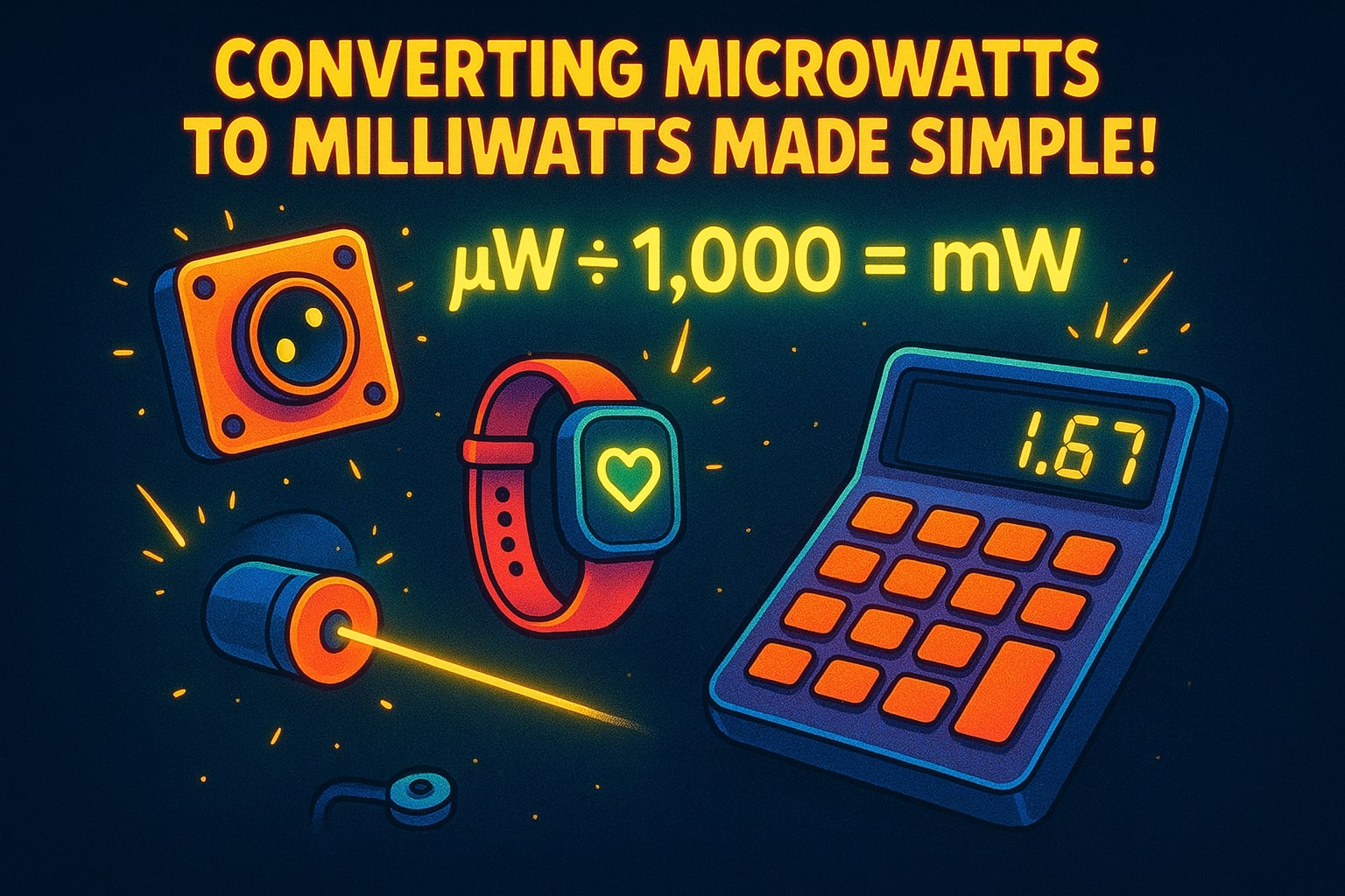 Microwatt to Milliwatt Converter