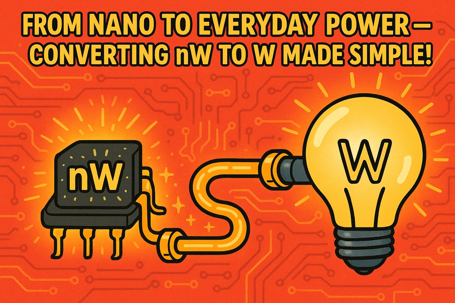 Nanowatt to Watt Converter