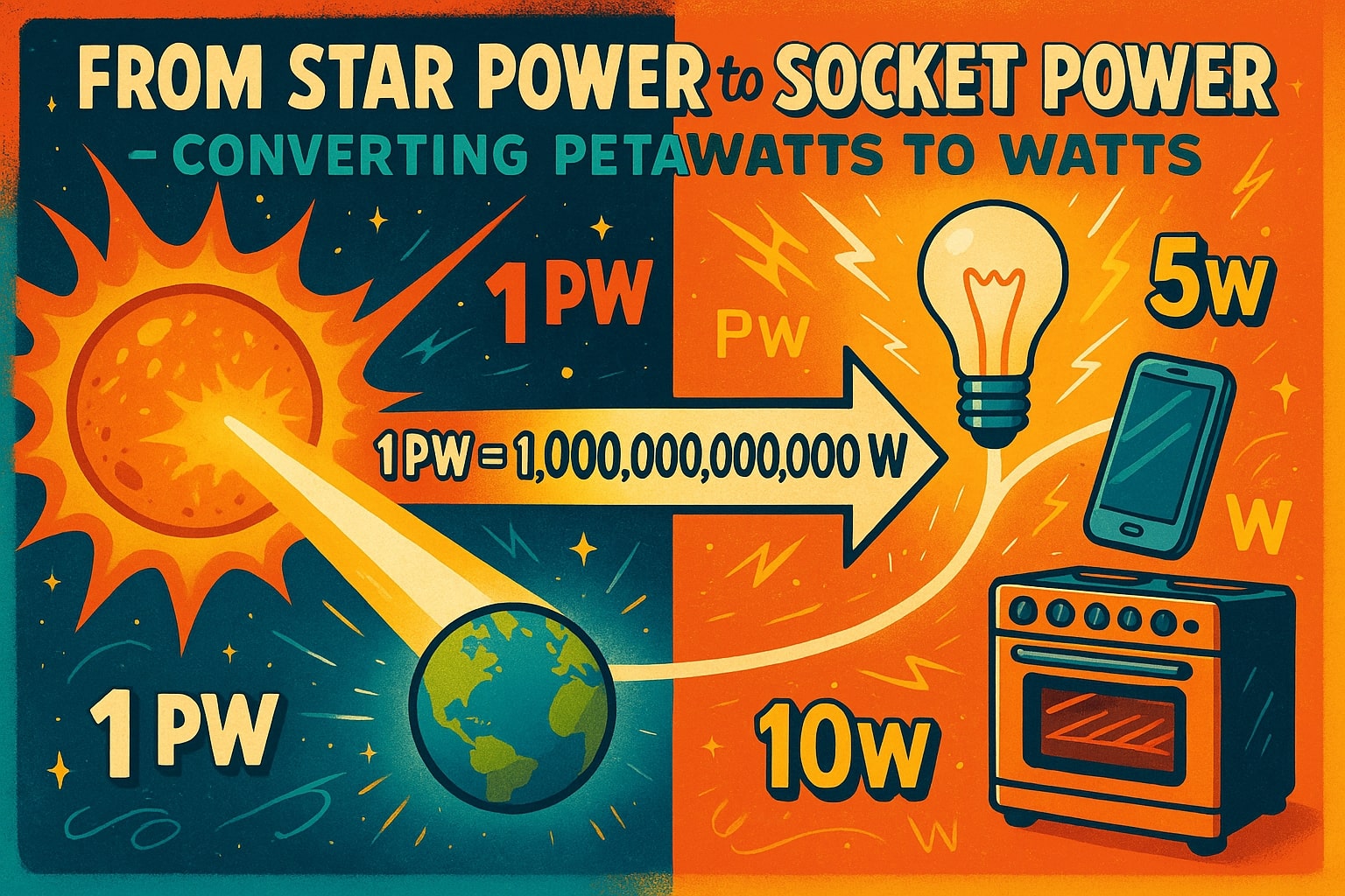 Petawatt to Watt Converter