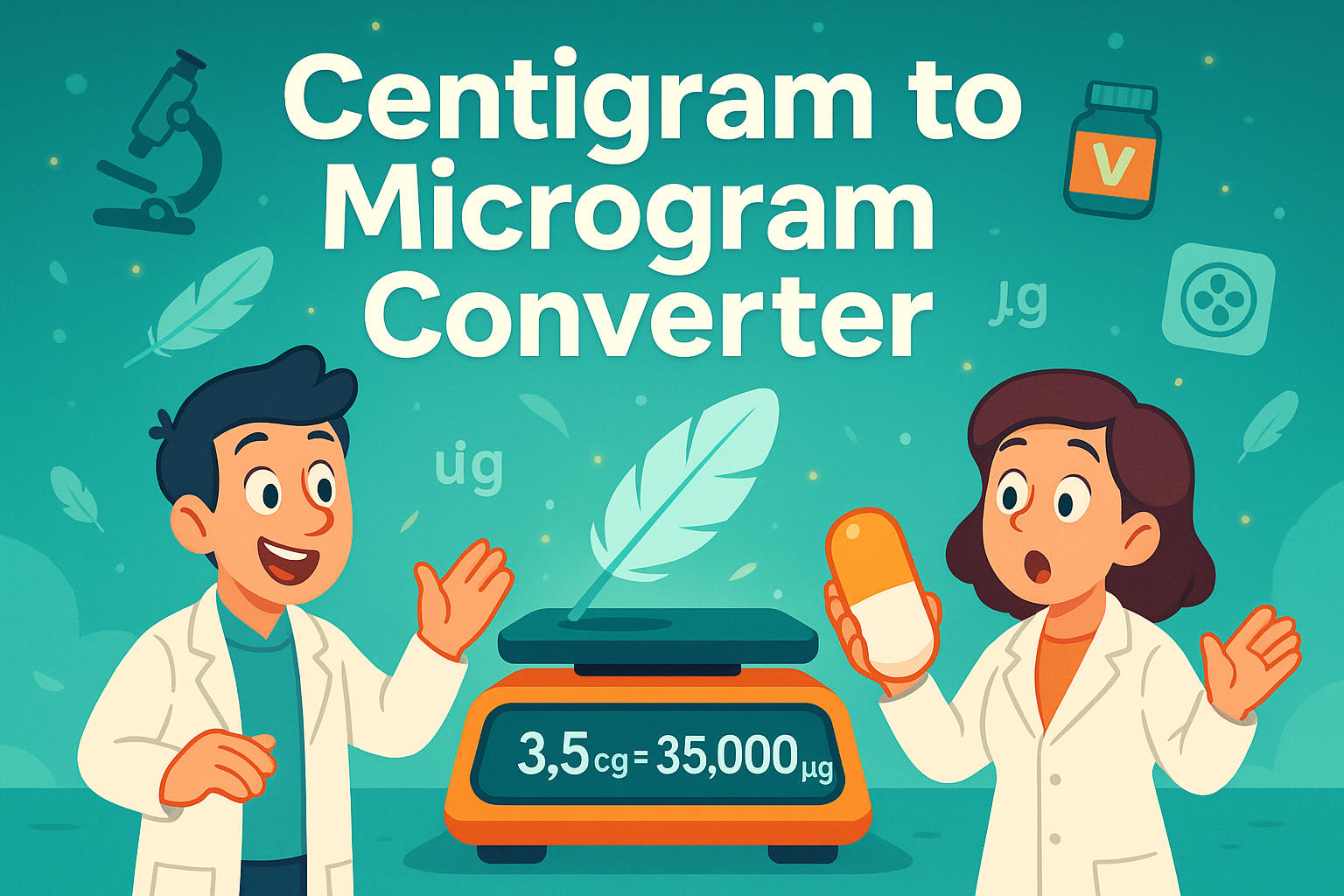 Centigrams to Micrograms Converter