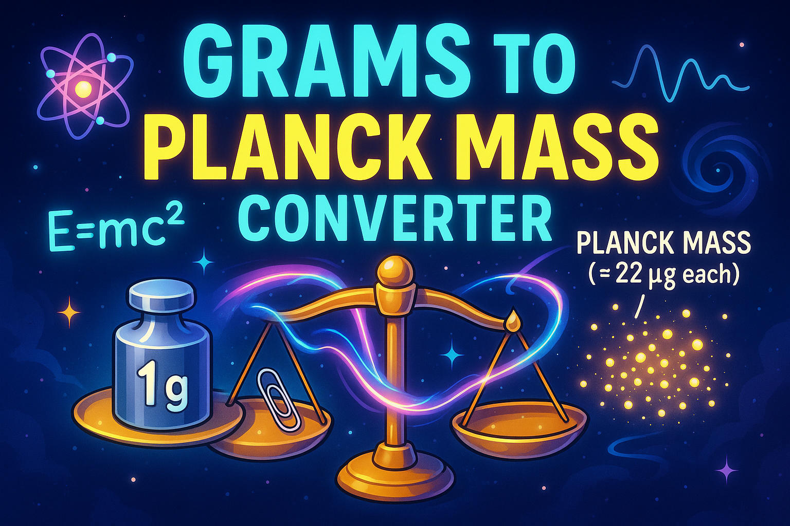 Grams to Planck Mass Converter