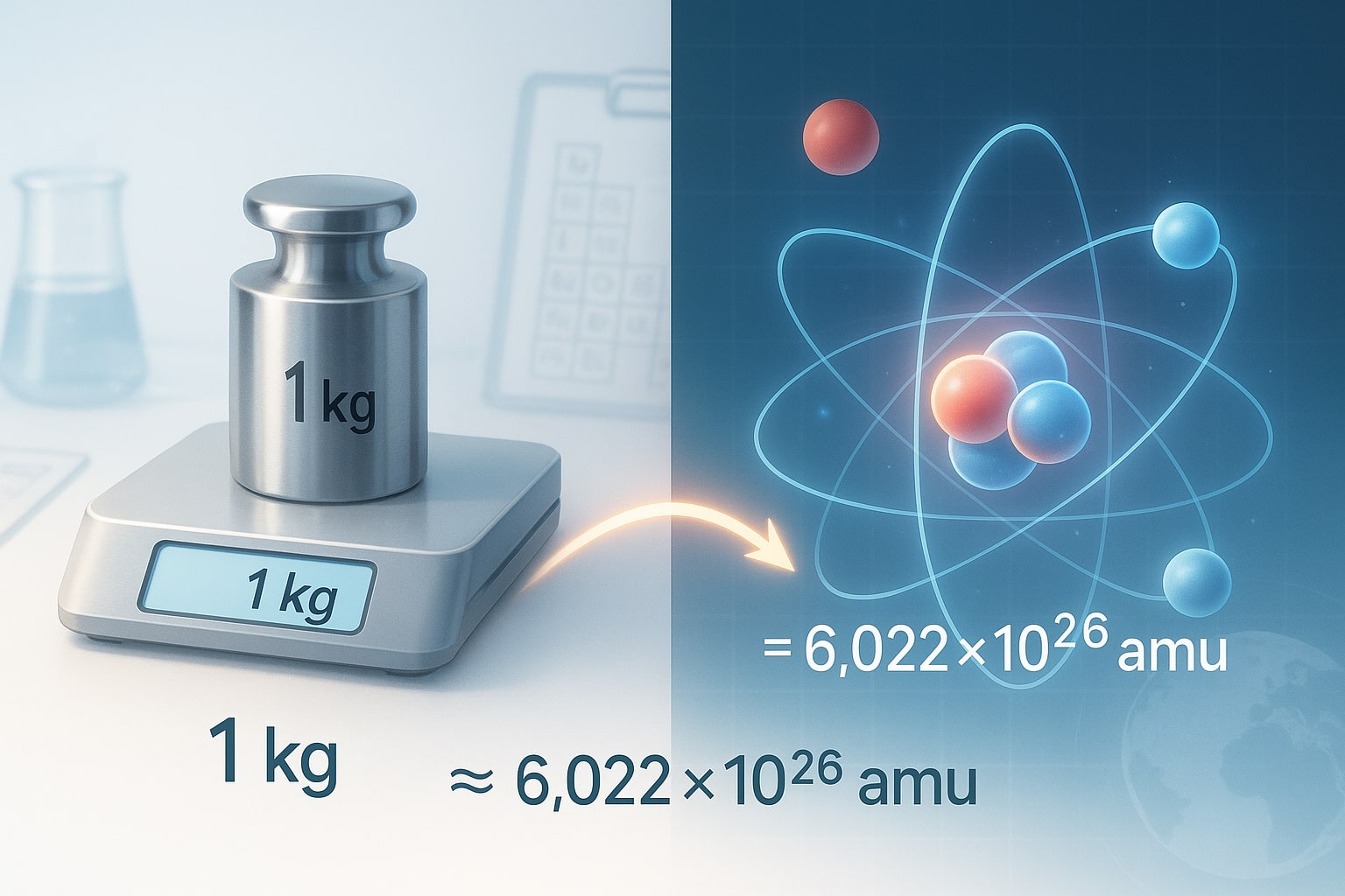 Kilograms to Atomic Mass Unit Converter
