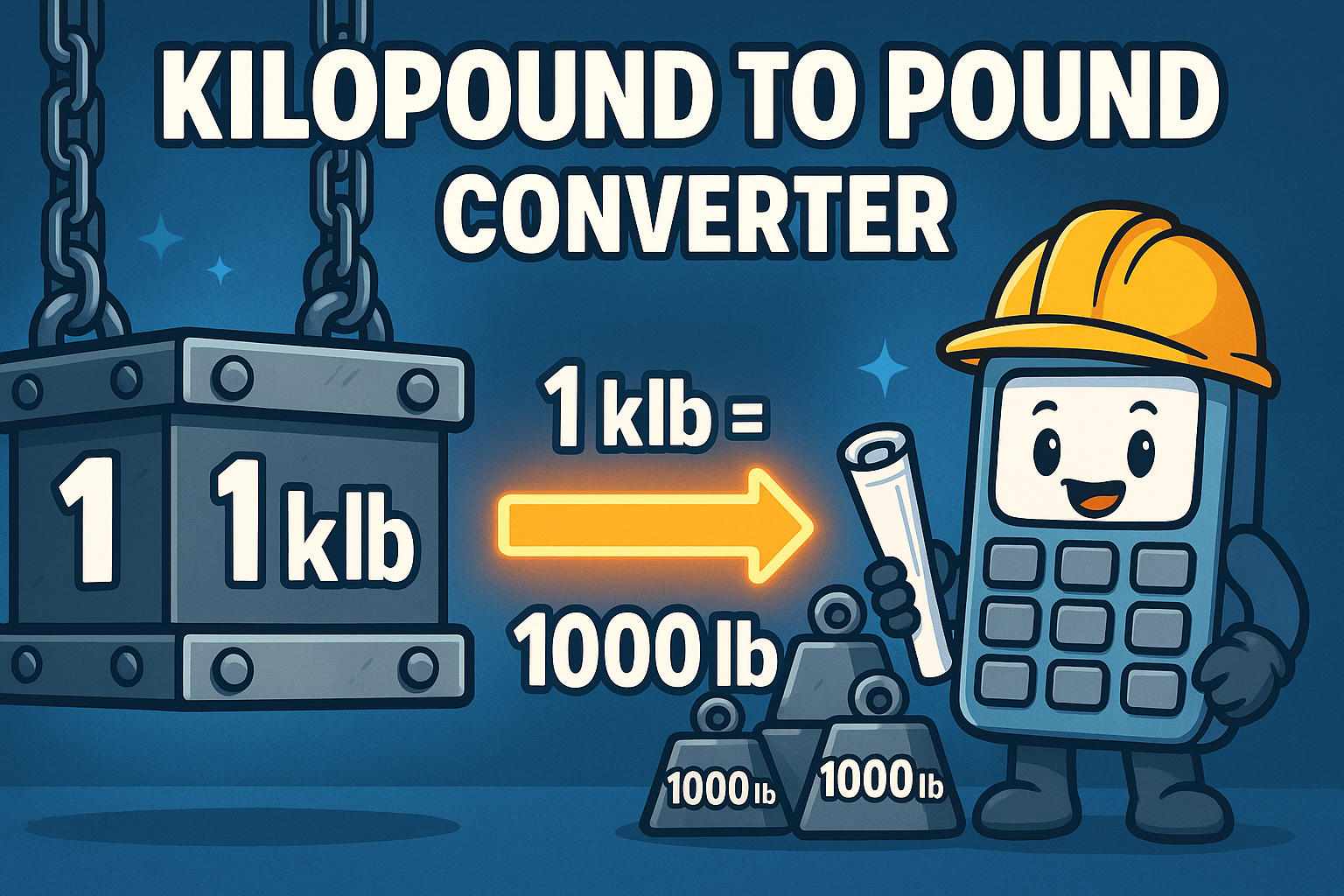Kilopounds to Pounds Converter