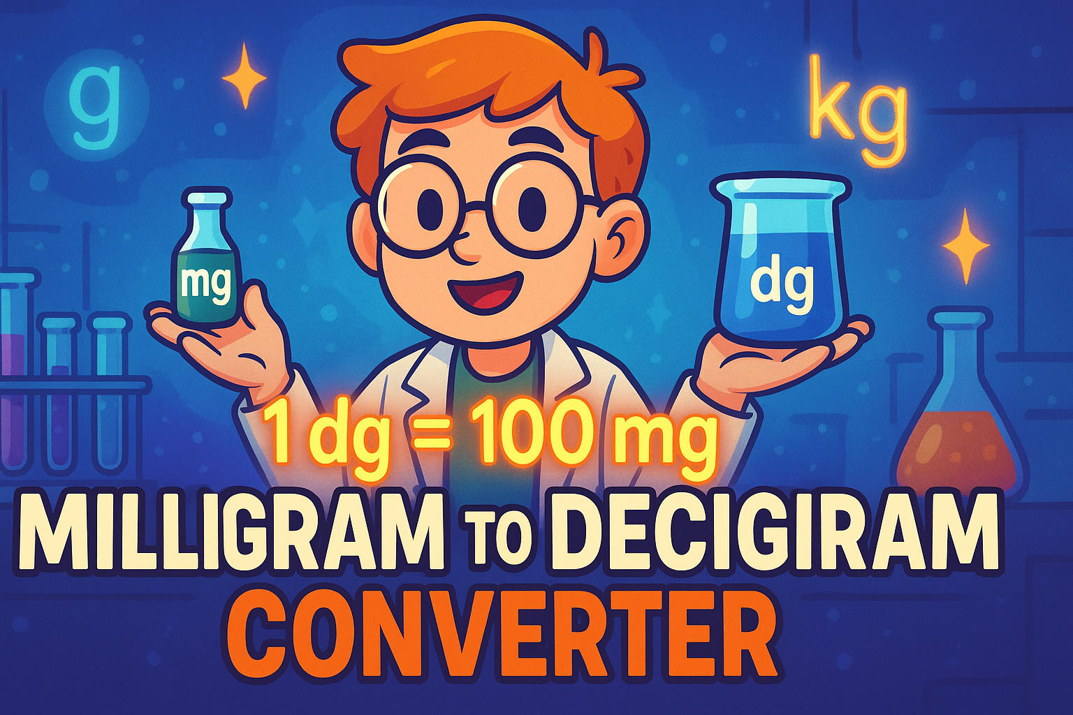 Milligram to Decigram Converter