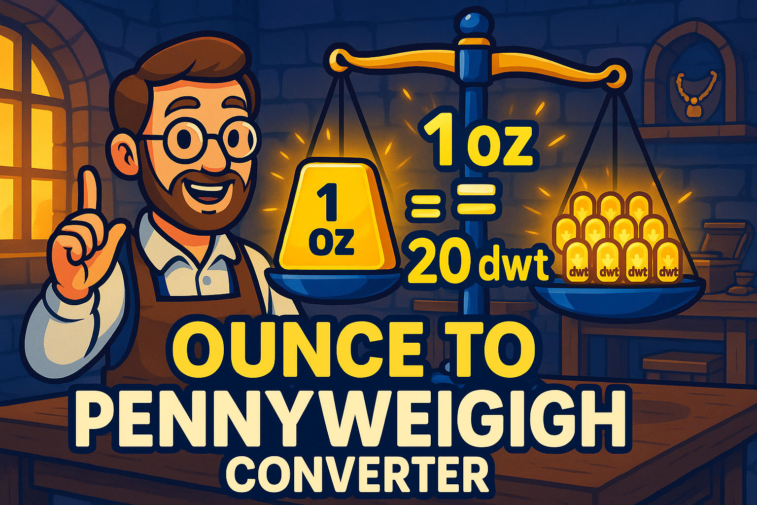 Ounces to Pennyweights Converter