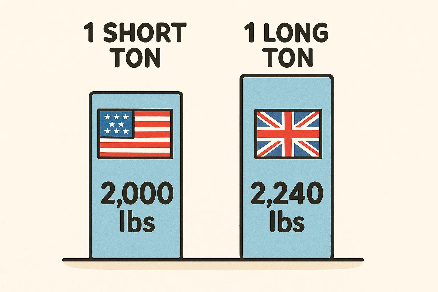 Short Tons to Long Tons Converter