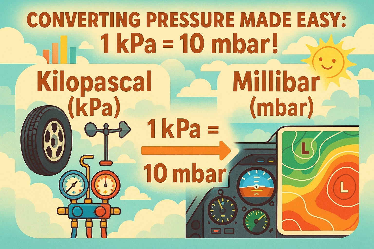 Kilopascal to Millibar Converter
