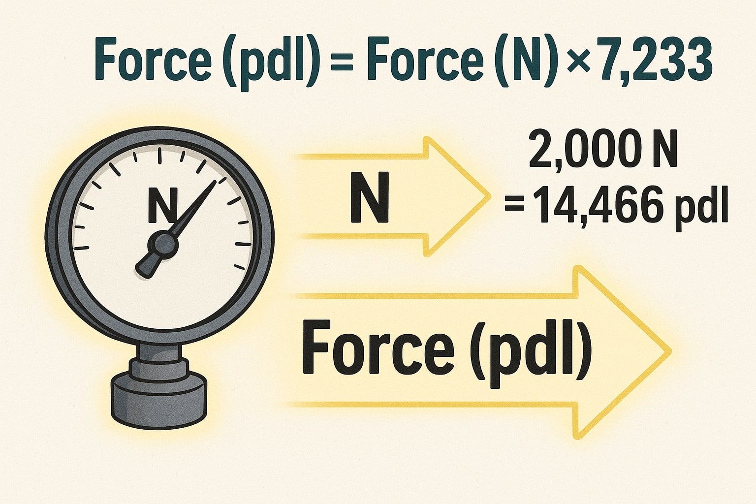 Newtons to Poundals Converter