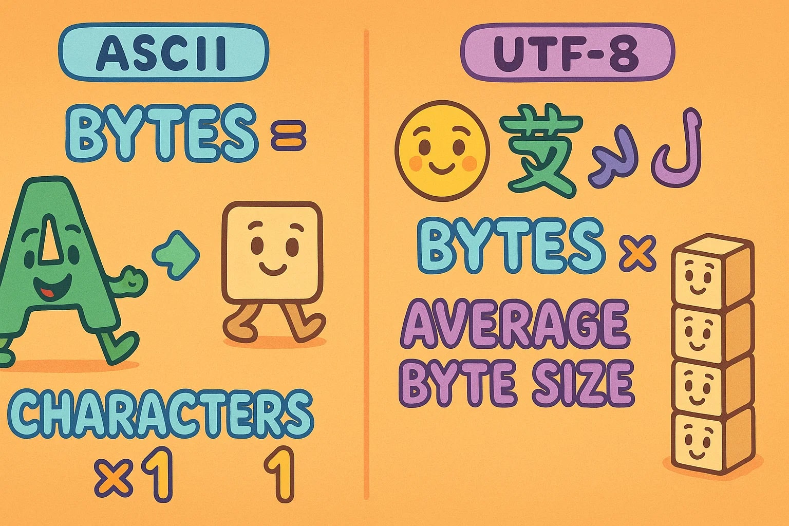 Characters To Bytes Converter