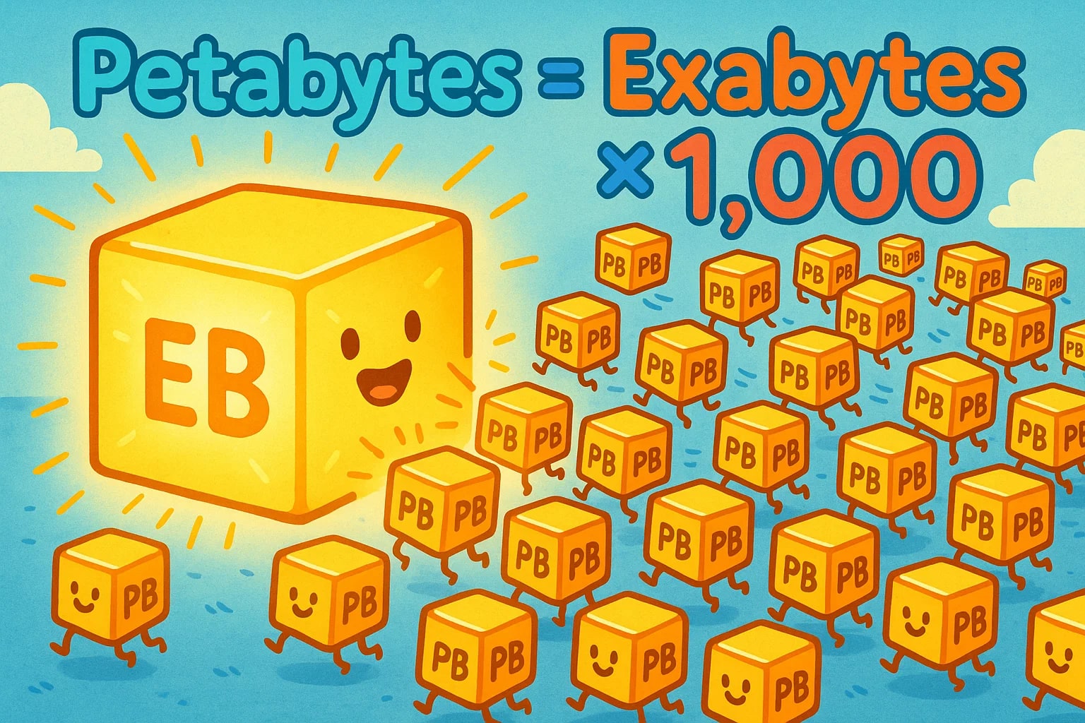 Exabytes To Petabytes Converter