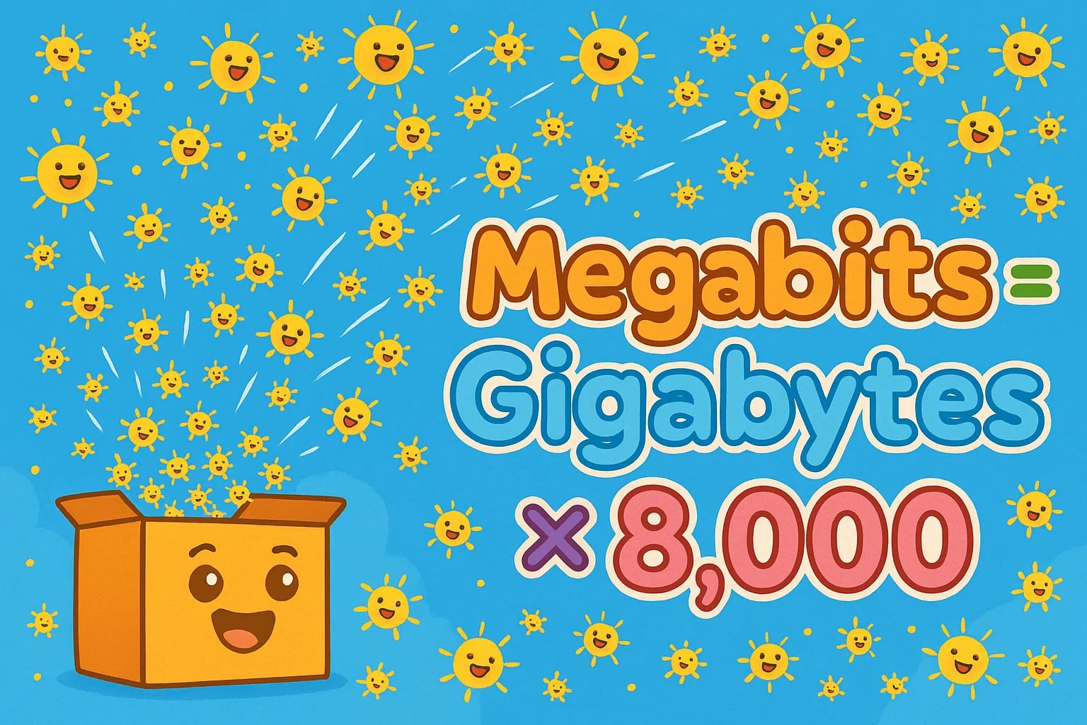 Gigabytes To Megabits Converter