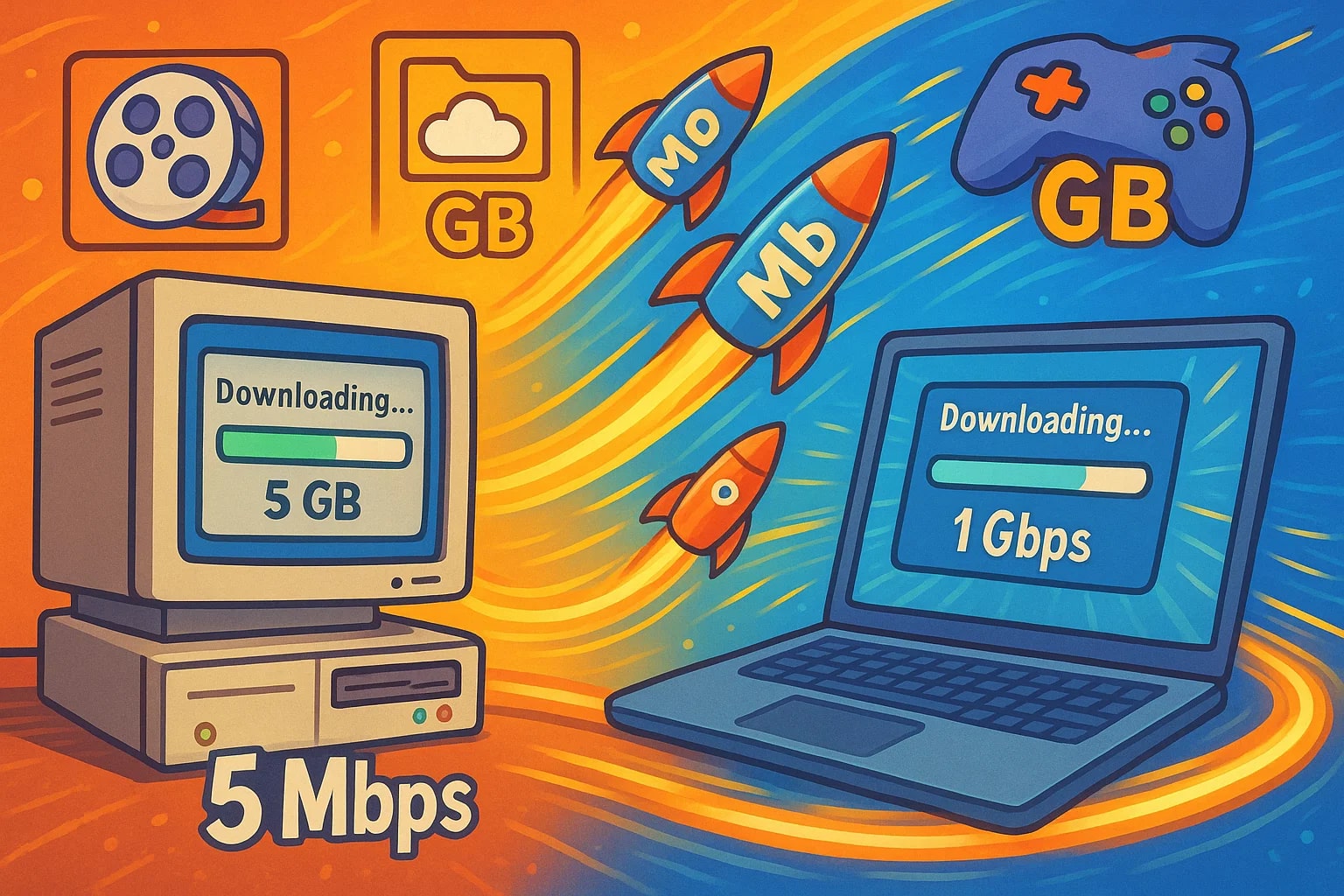 Gigabytes To Megabits Converter