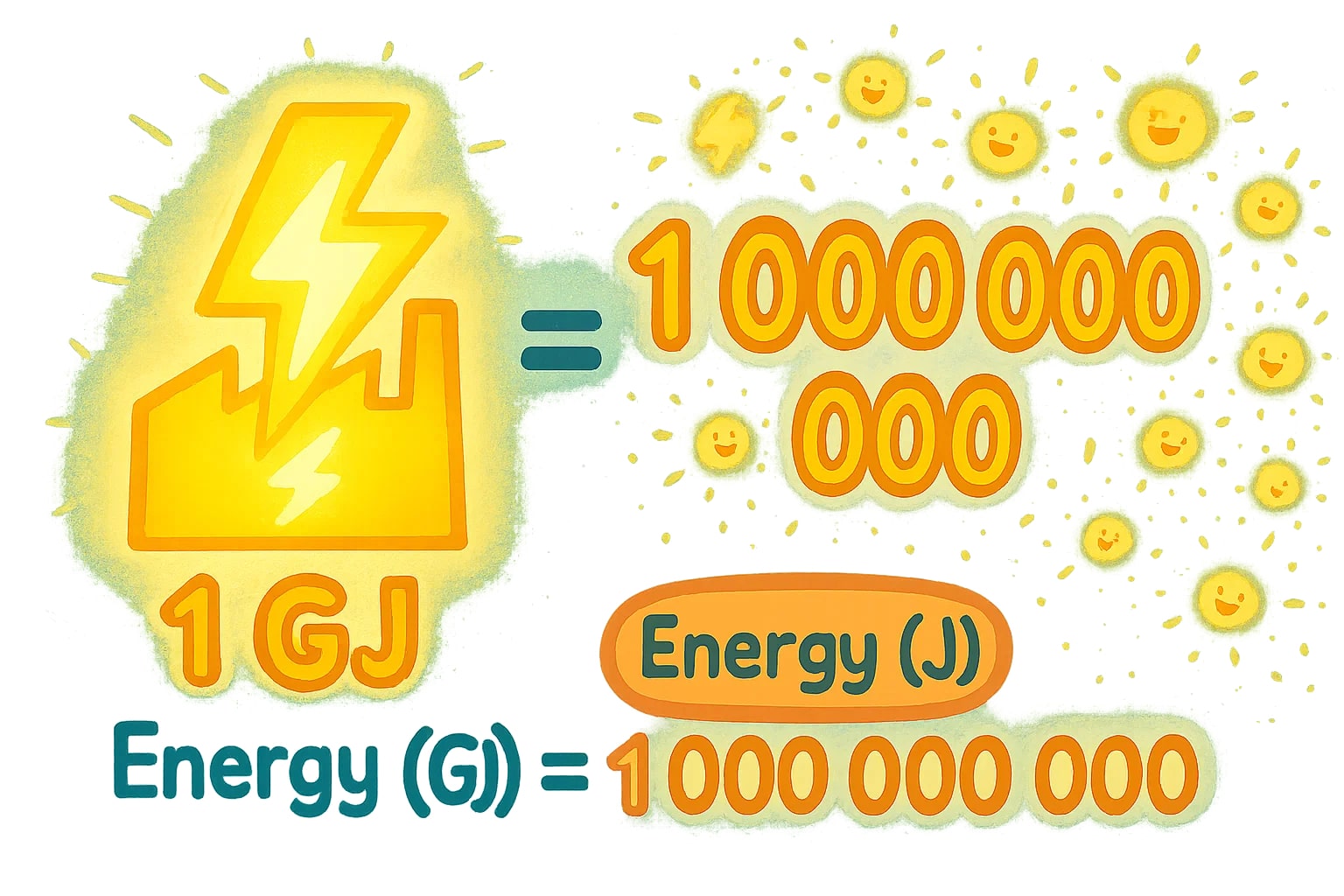 Gigajoules To Joules Converter
