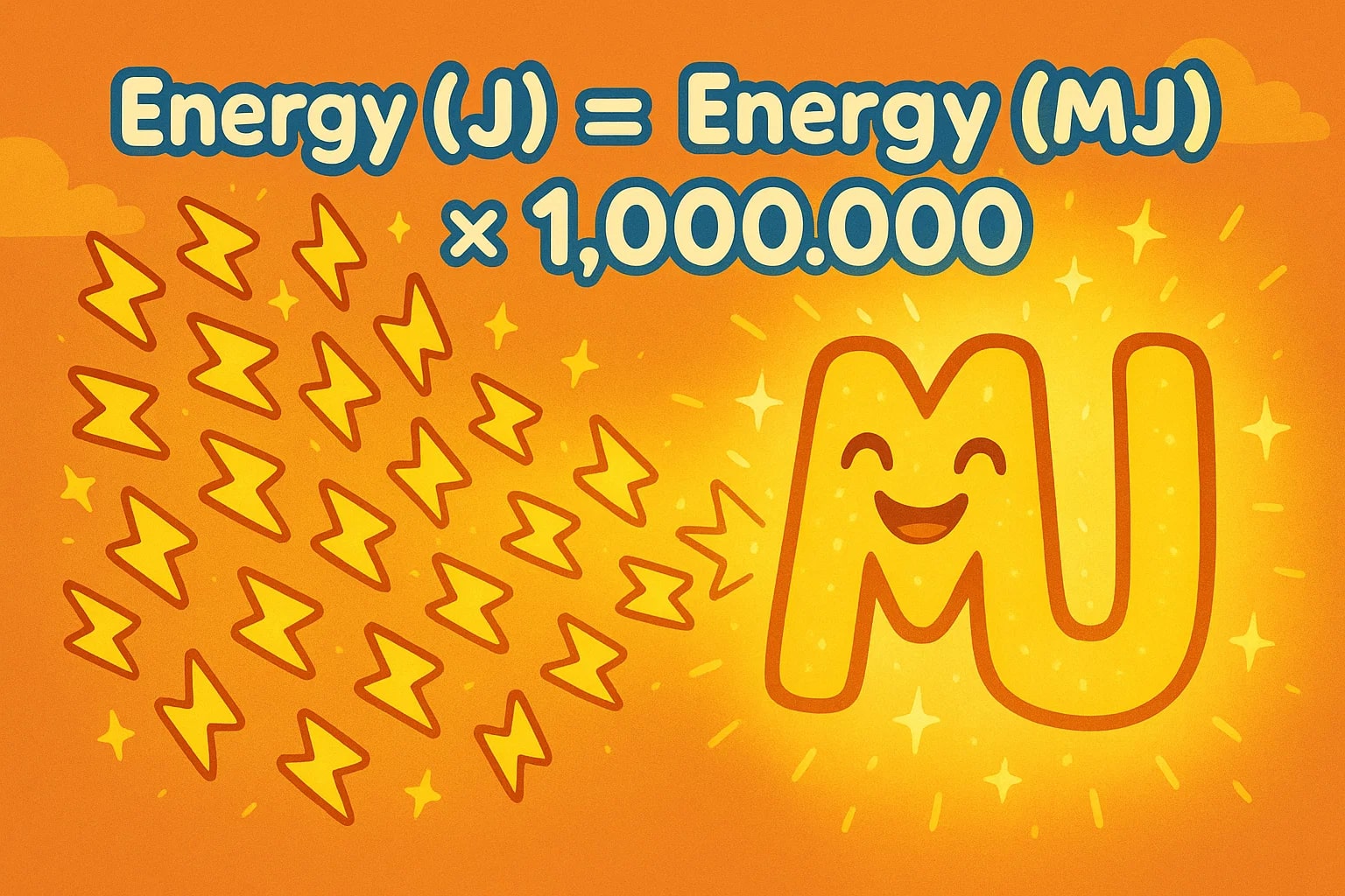 Joules to Megajoules Converter