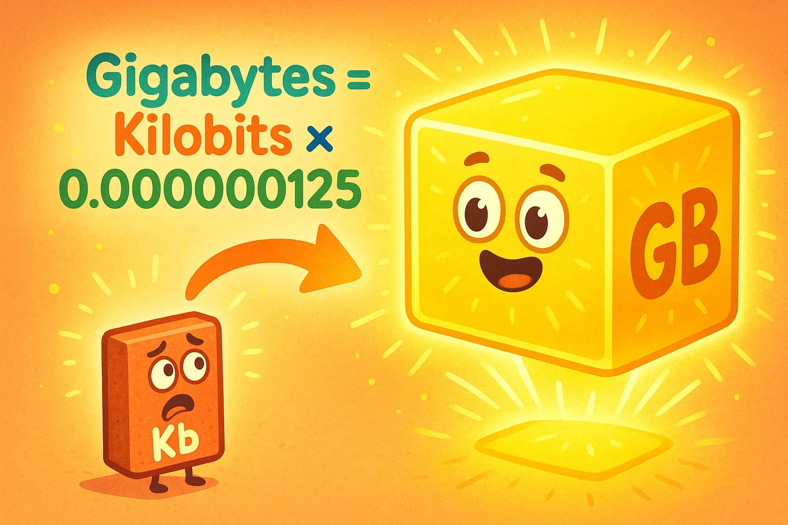 Kilobits To Gigabytes Converter