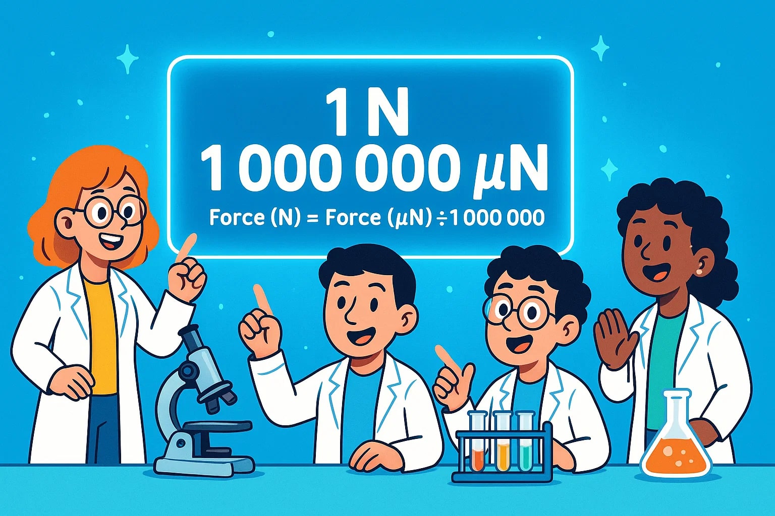Micronewtons To Newtons Converter