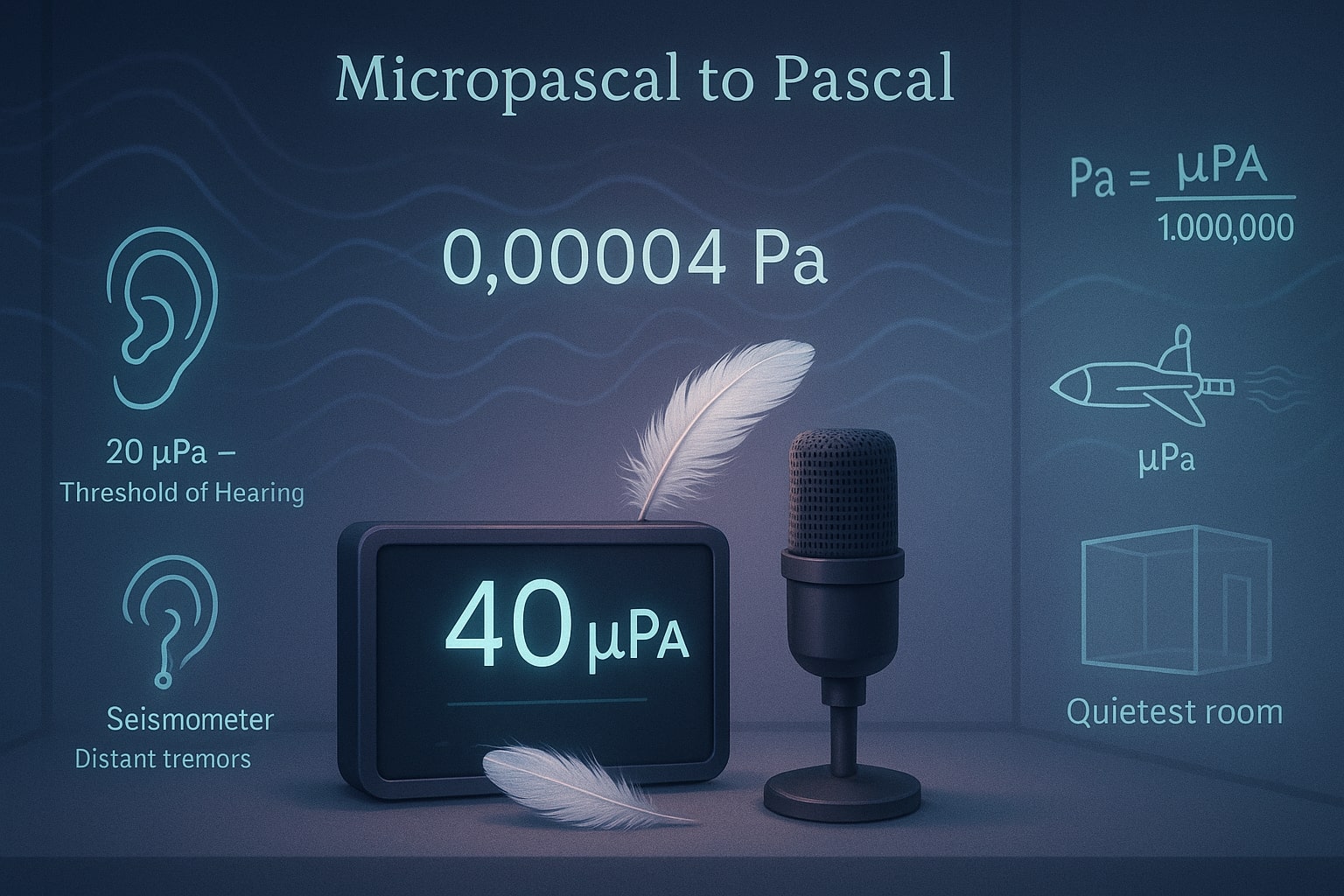 Micropascal to Pascal Converter