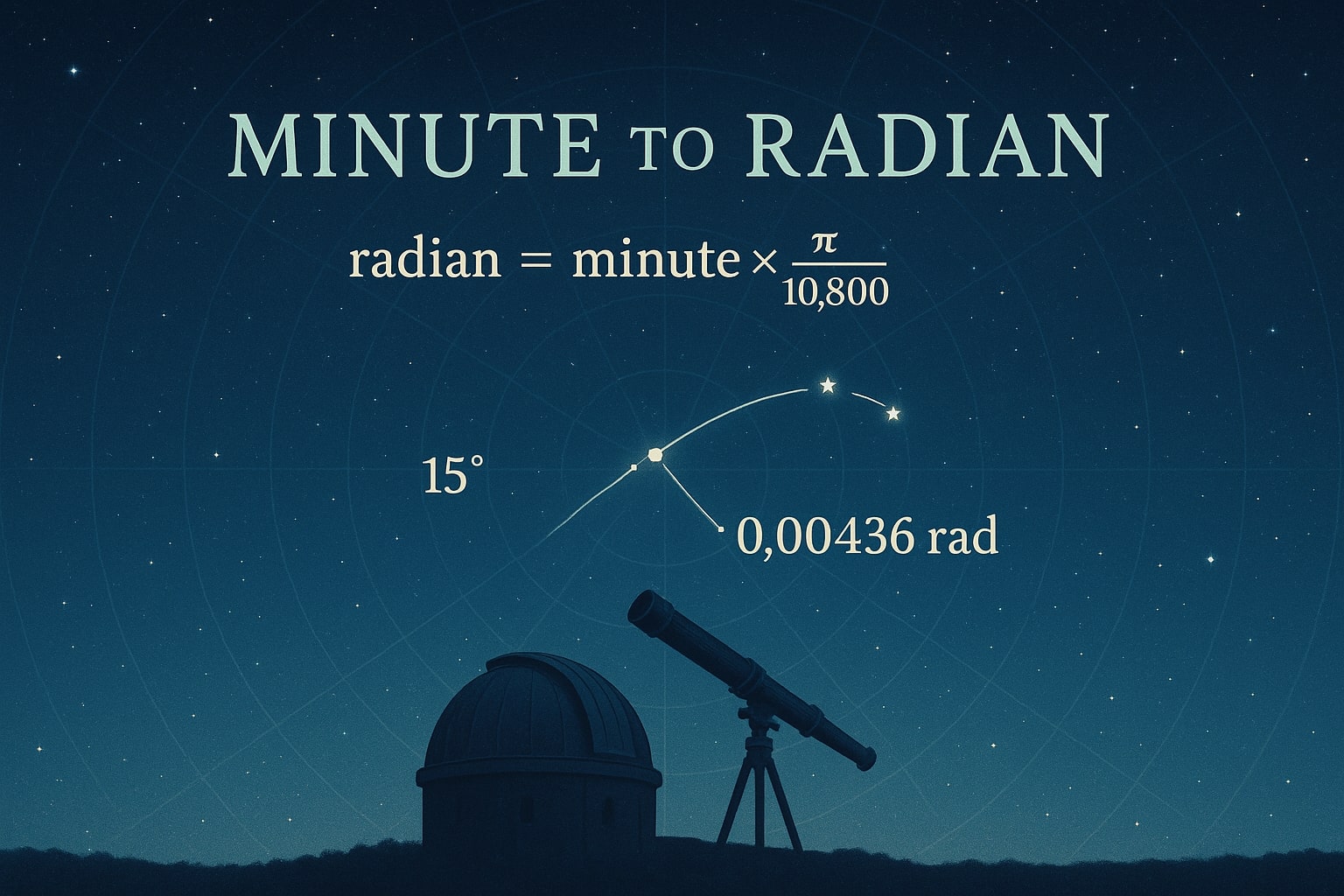 Minutes To Radians Converter