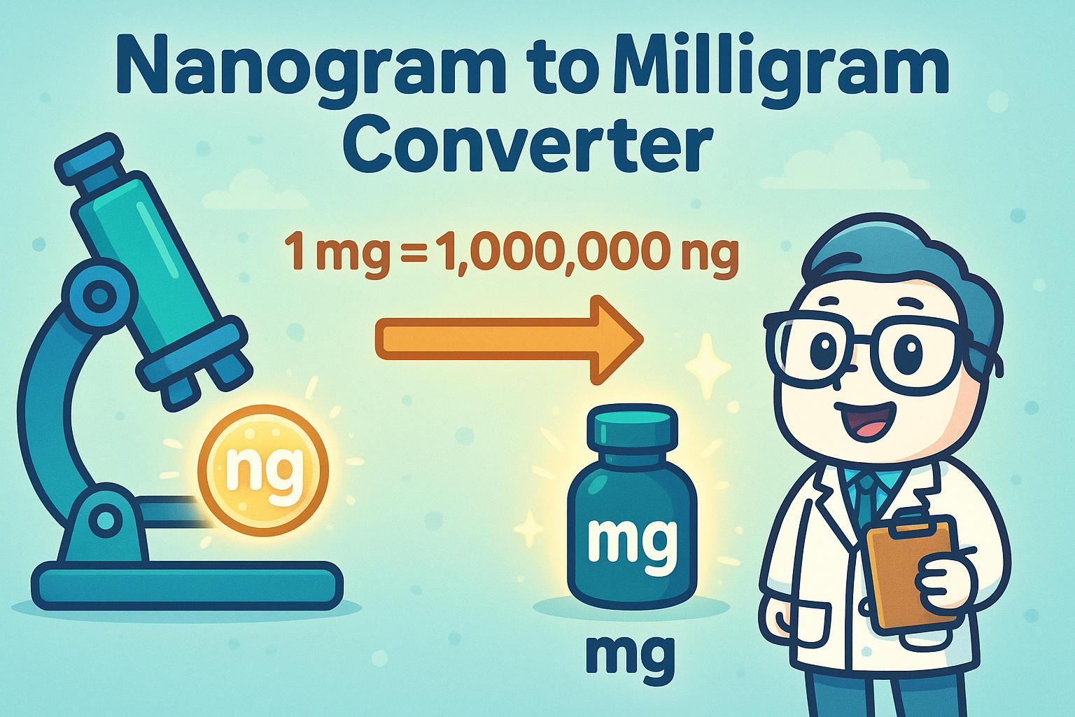Nanograms To Milligrams Converter