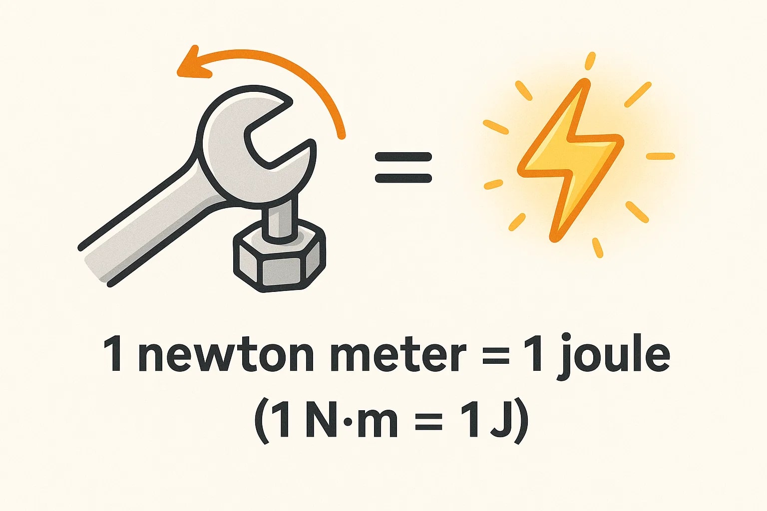 Newton Meters To Joules Converter