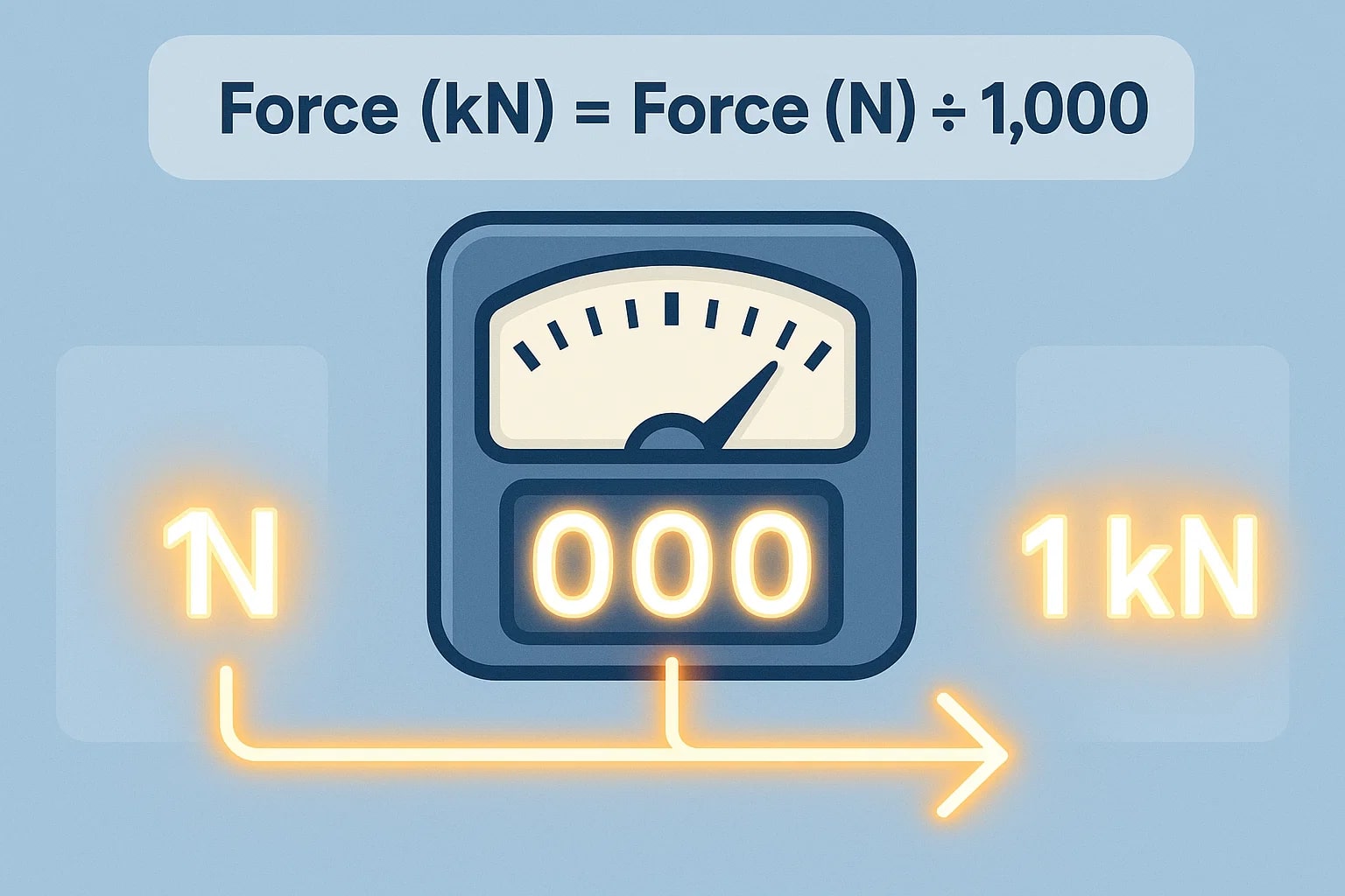 Newtons to Kilonewtons Converter