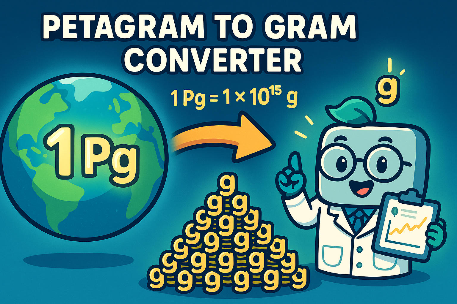 Petagrams To Grams Converter