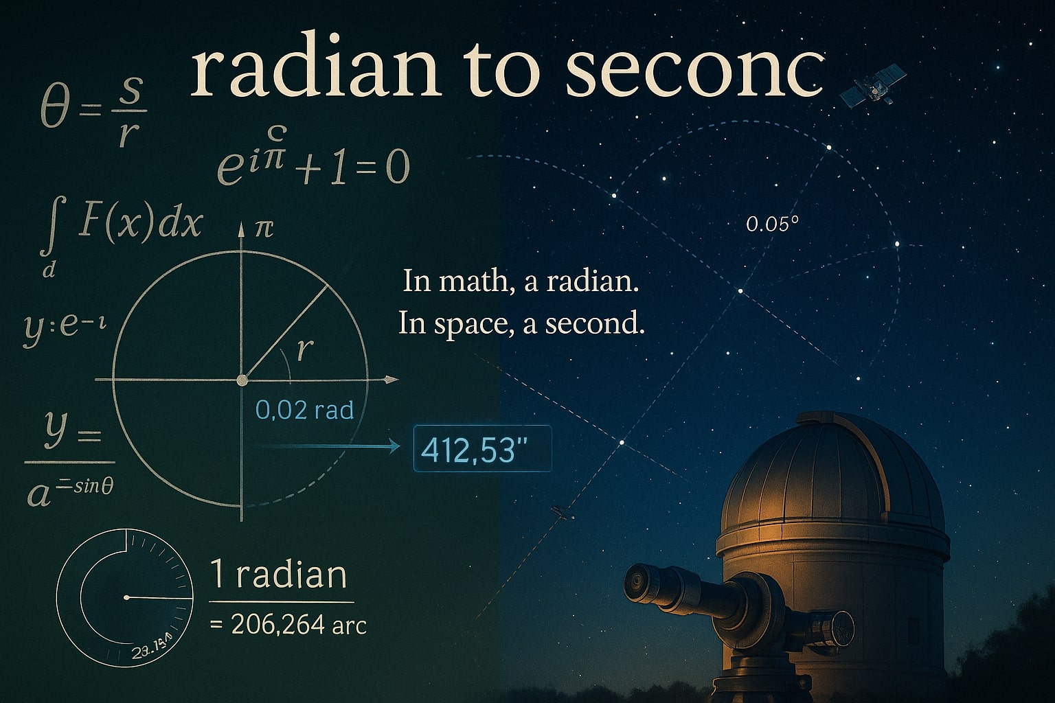 Radians To Seconds Converter