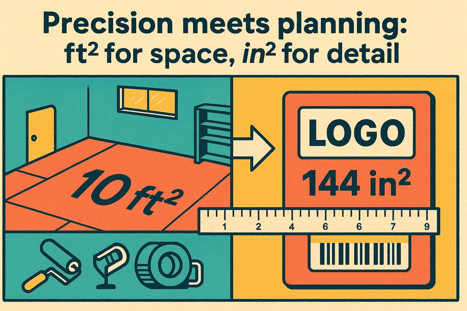 Square Feet To Square Inches Converter