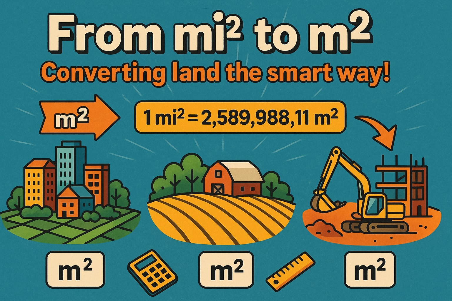 Square Miles to Square Meters Converter