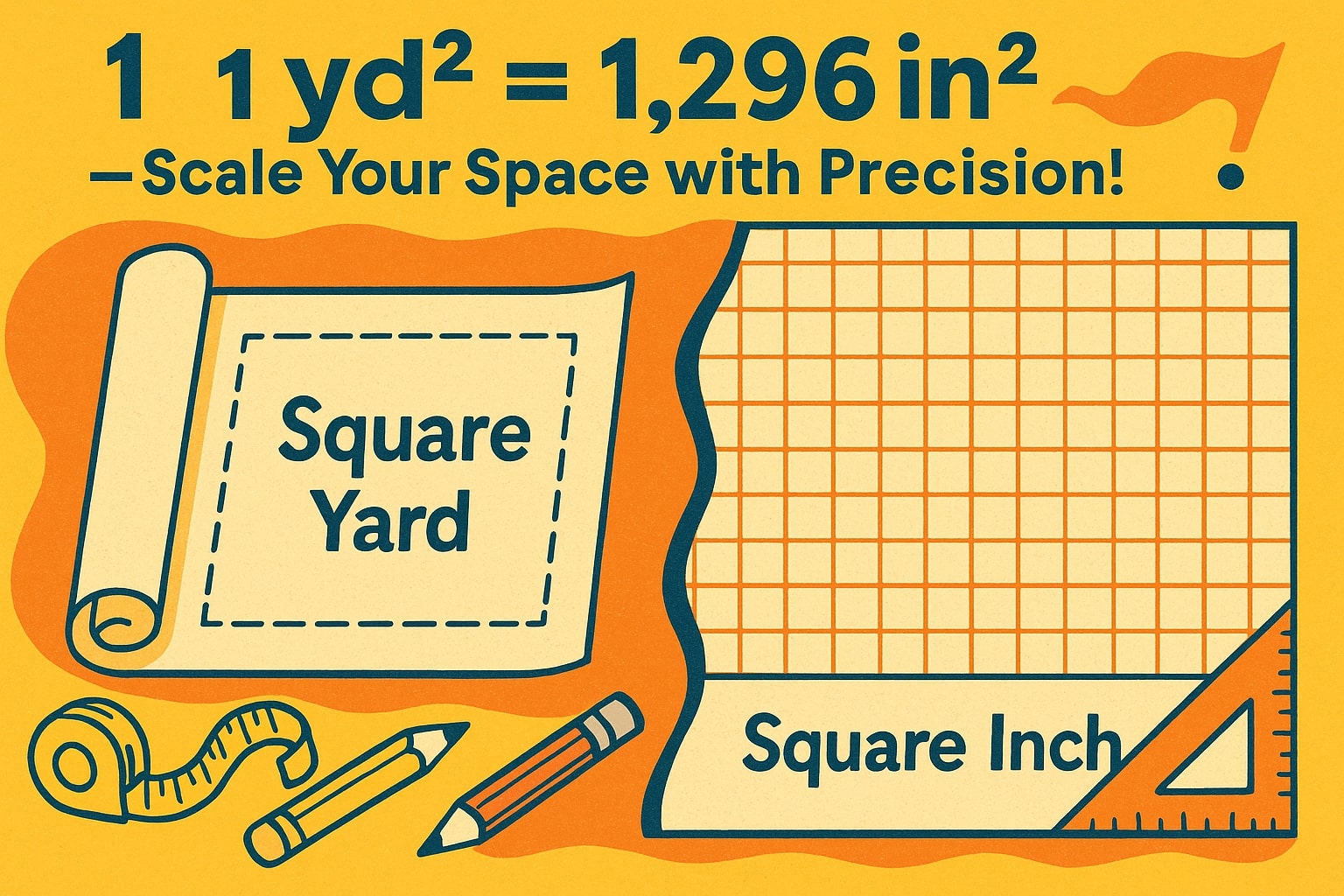 Square Yards To Square Inches Converter