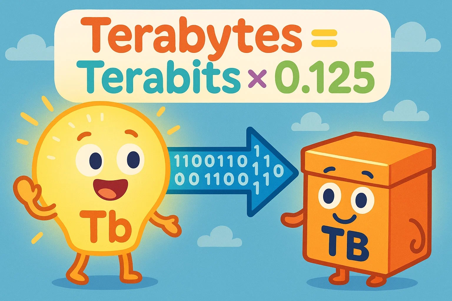 Terabits To Terabytes Converter