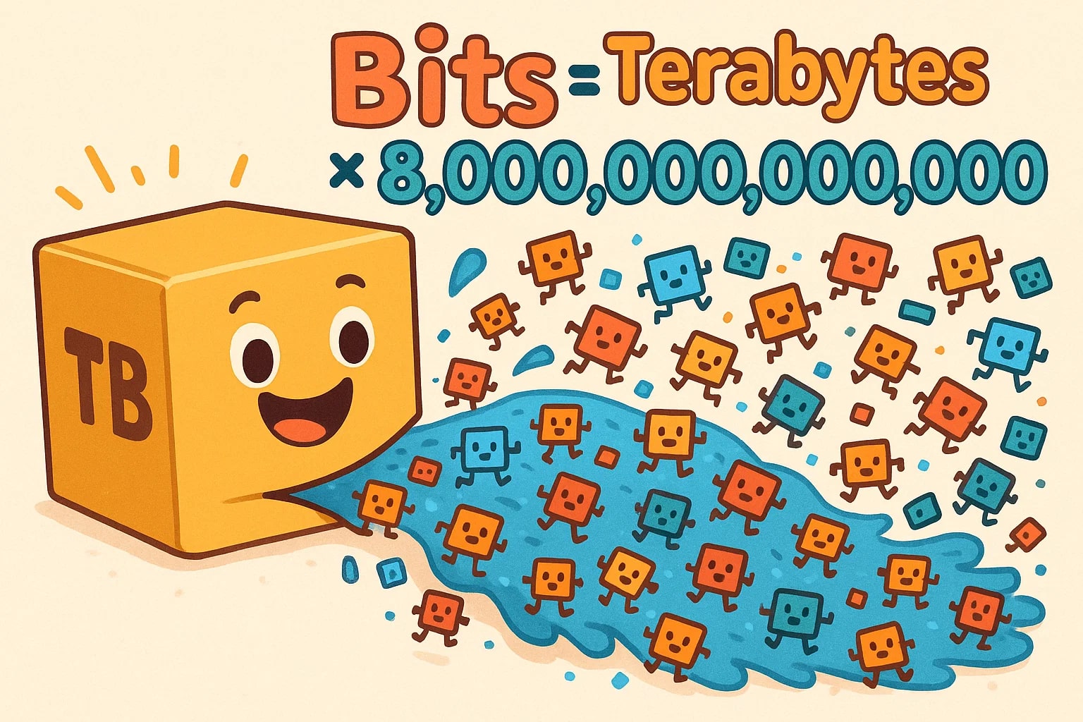 Terabytes To Bits Converter