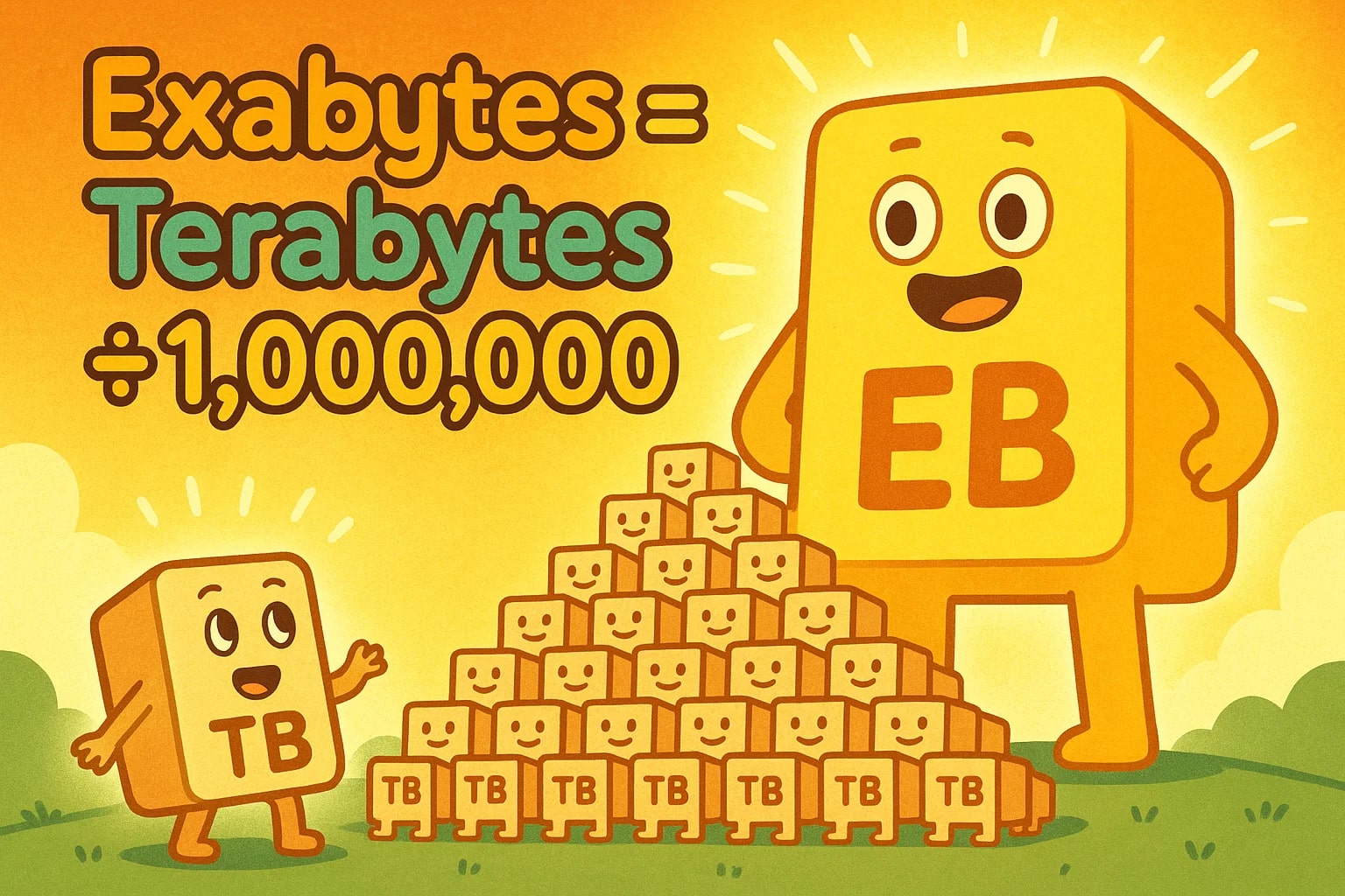 Terabytes To Exabytes Converter