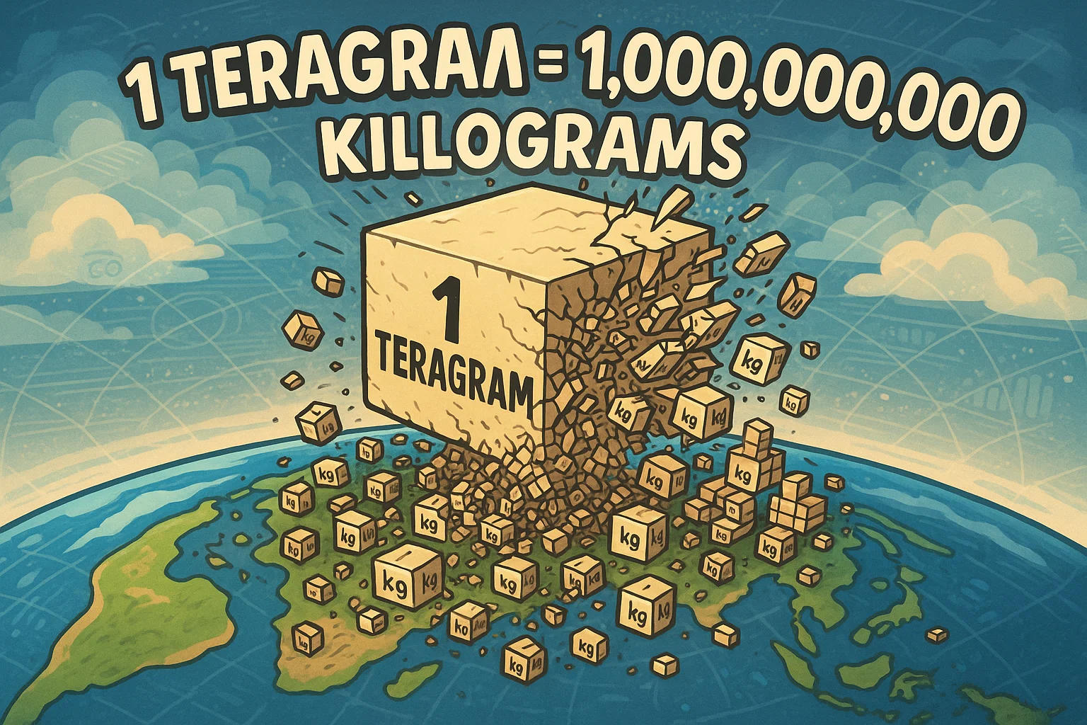 Teragrams To Kilograms Converter